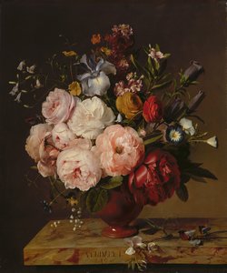 Um vaso de flores em um parapeito, 1817